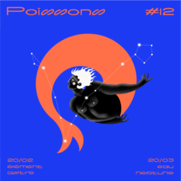 Illustration du signe du Zodiaque Poissons format 20x20cm par Yollema