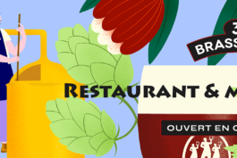 Détail d'une illustration pour une fresque géante réalisée pour les 3 Brasseurs à Toulouse Labège.