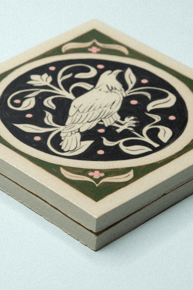 Carreau IllustrationAigle Vert Détailsc