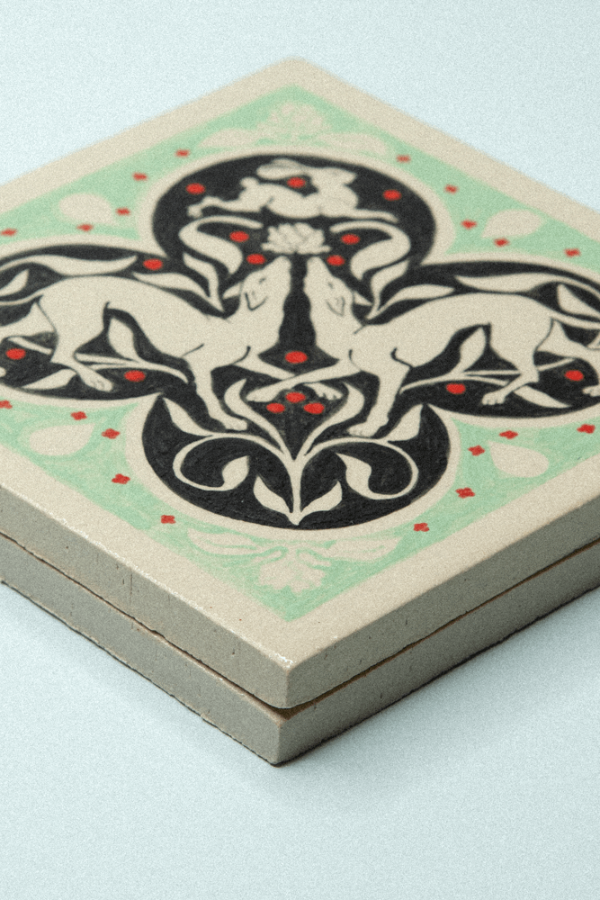 Carreau IllustrationLerviers Vert Détailsc