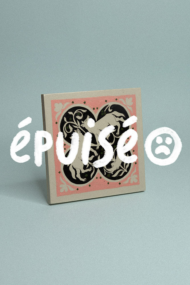 Yollema tasses crayon carreau renards EPUISE