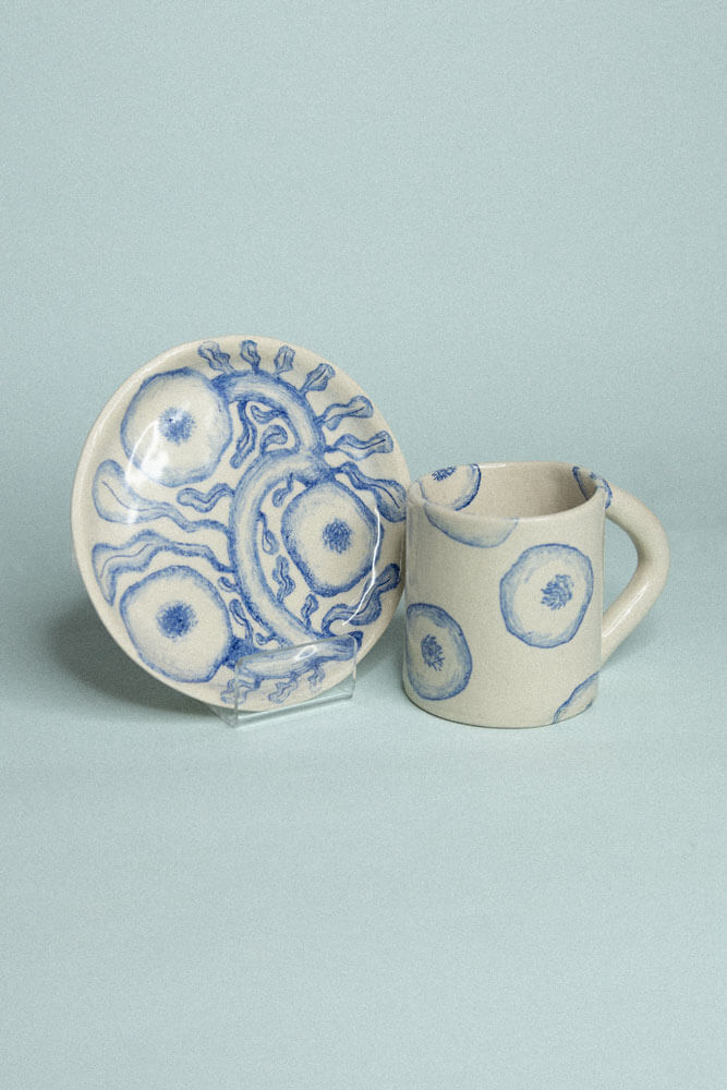 Yollema tasses crayon poppy assiettes+tasse 01 tiny