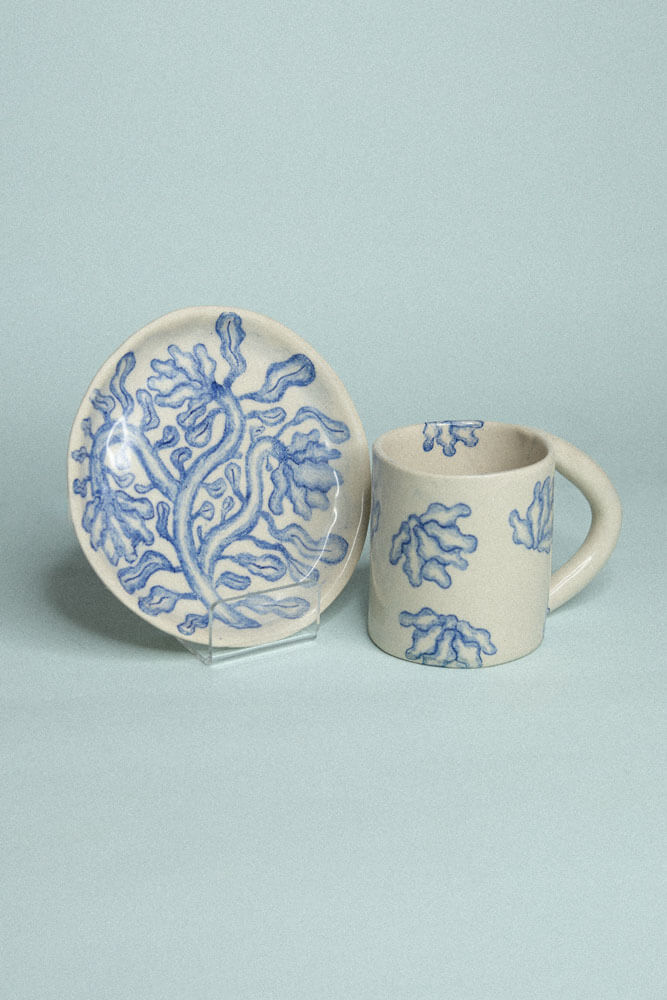 Yollema tasses crayon rose assiettes+tasse 02 tiny